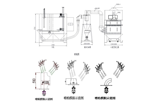 XT-ZP2023-12A自动转盘式喷砂机